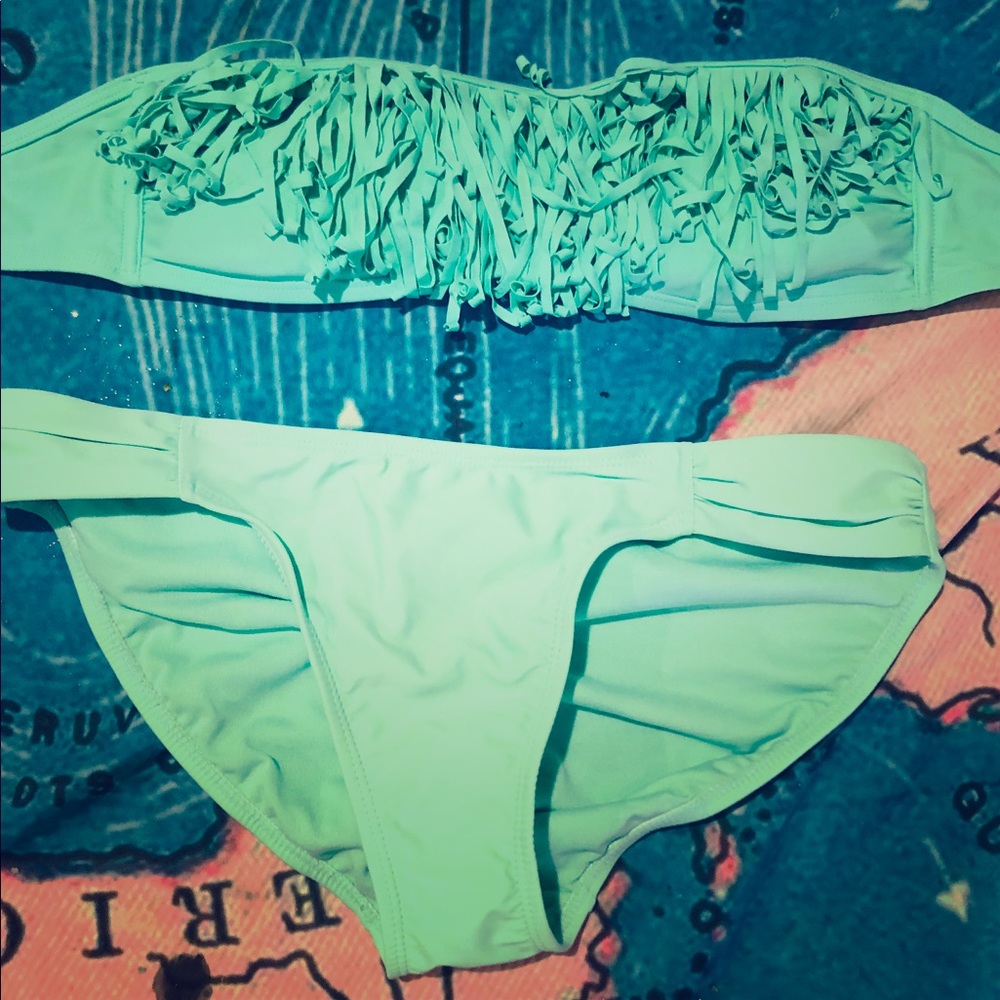 Seafoam green bikini set